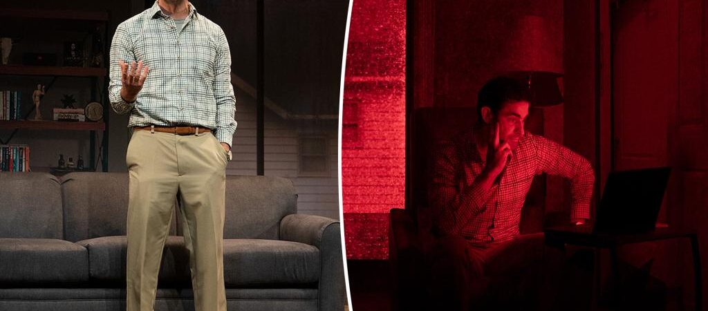 A commanding John Krasinski takes on YouTube in compelling off-Broadway play