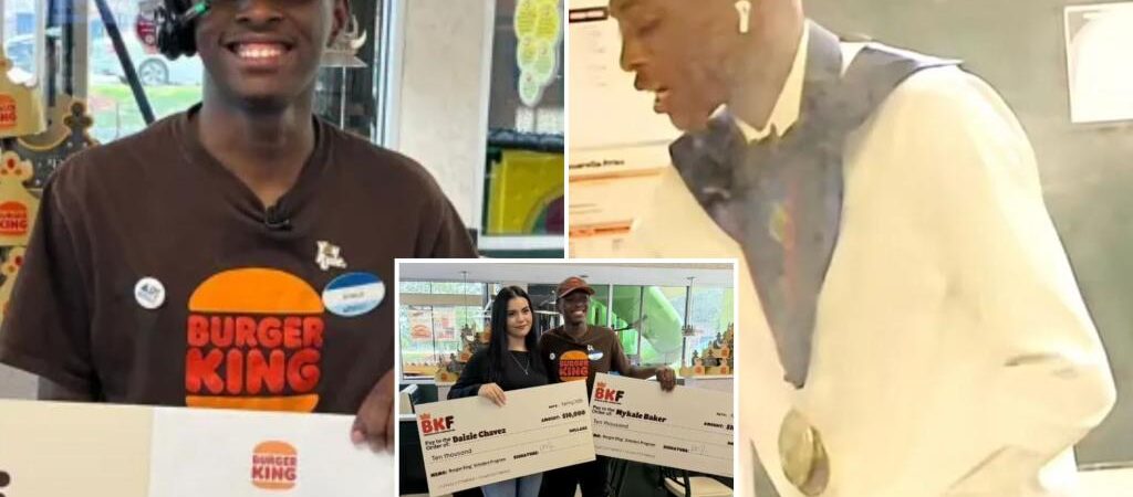 Burger King employee Mykale Baker who rushed to work shift after Georgia high school graduation gifted K scholarship from fast-food giant