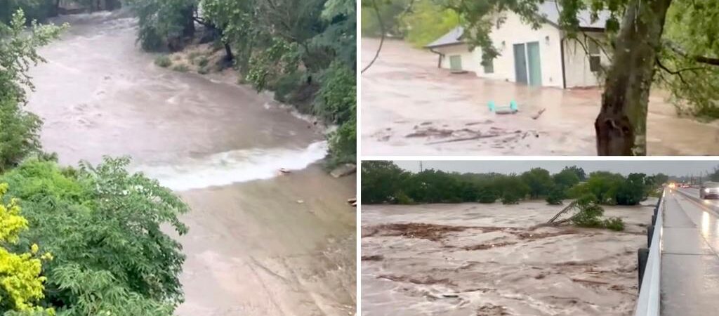Entire house with cat inside floats away in Texas flooding