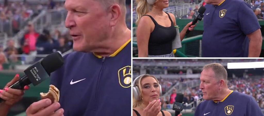 Brewers manager reveals he carries pancake in his pocket — before making reporter eat it